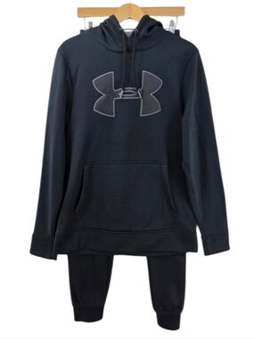 Under Armour 2 Piece Set Sweatsuit Mens Size Small Fleece Hoodie Joggers
